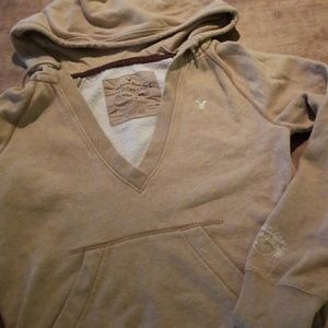🍊American Eagle Hoodie tan S/P
